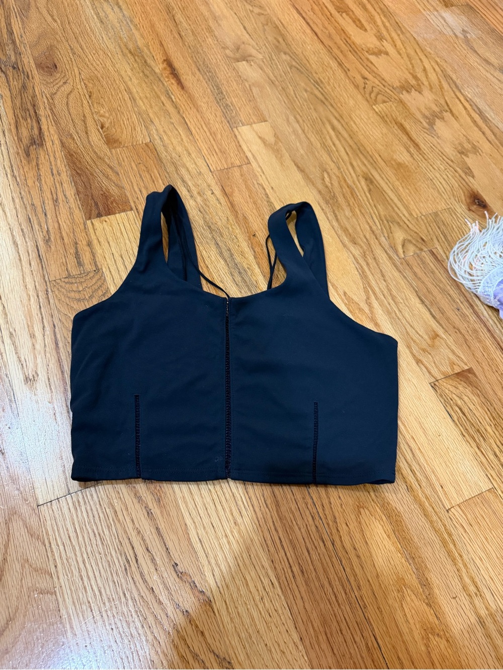 Nike Black Dri-FIT Cropped Athletic Tank